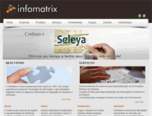 Tablet Screenshot of infomatrix.com.br